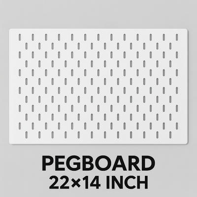 22×14 Square Inch Melamine PegBoard – Premium Wall Organizer_img_0