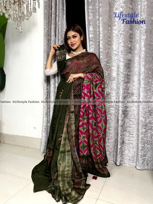 Exclusive কোয়ালিটি প্রিমিয়াম সিল্ক শাড়ি (LF-E-239)_img_0