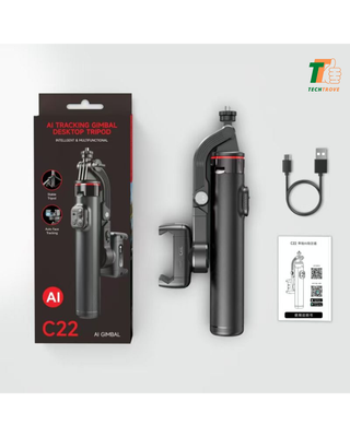 C22 AI Face Tracking Extended Selfie Stick Tripod Multi-Function Stabilizer_img_0