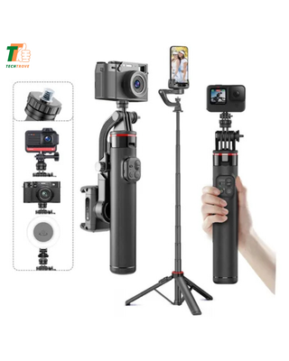 C22 AI Face Tracking Extended Selfie Stick Tripod Multi-Function Stabilizer_img_3
