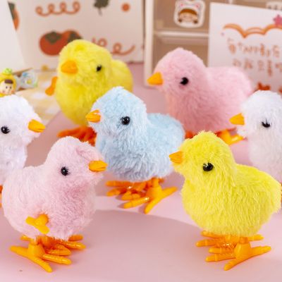 Clockwise Key Type Toy Chicken Toy 1Pieces/Baby Cute Cartoon Chick Wind Up Walking Chicken Toys_img_0