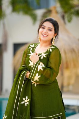 Green kurta palazzo set_img_2