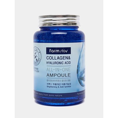 FARMSTAY Collagen Hyaluronic Acid All-In-One Ampoule - 250ml_img_1