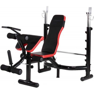 Weight Bench Set, Adjustable Weight Bench, Utility Foldable Workout Bench Incline/Decline Flat Weight Lifting Bench Press_img_0