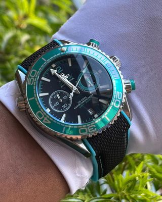OMEGA VOLVO RACING BLACK BELT GREEN DIAL (AA)_img_1
