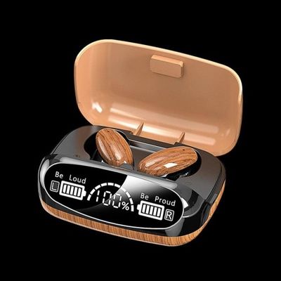 M35 TWS Bluetooth EarbudsWood grain China Authentic_img_3