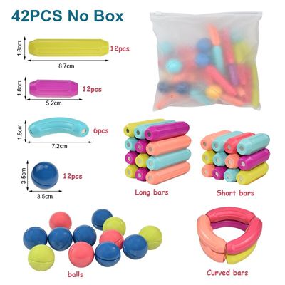 Big Size Magnetic Building Blocks Kid Toy Set Montessori Educational Magnetic Stick Building Bricks Construction Funny Toy Gift_img_0