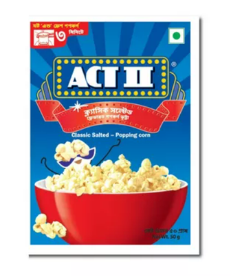 Act II Classic Salted Instant Popcorn 50 gm_img_0