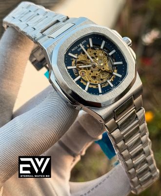 PATEK AUTOMATIC CHAIN BLUE DIAL_img_0