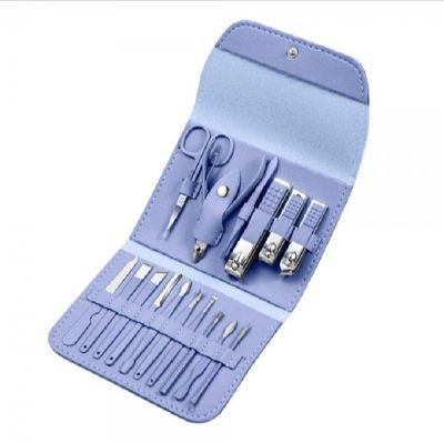 Stainless Steel Nail Cutter Clipper Tool Box 16 pcs Set For Personal Care Manicure Set._img_5