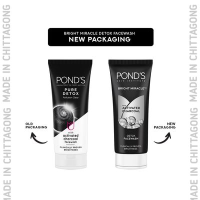 Pond’s Pure Detox Anti-Pollution Purity Face Wash With Activated Charcoal, 50 g_img_1