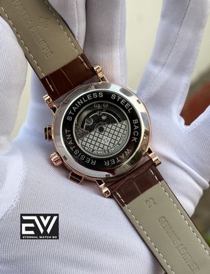PATEK AUTOMATIC BLACK BELT GREEN DIAL RG CASE_img_2