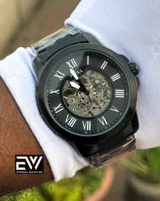 FOSSIL AUTOMATIC CHAIN FULL BLACK_img_3