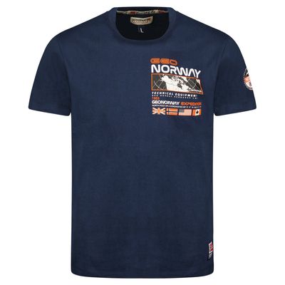 T-Shirt Men Short Sleeve with Navy Flag_img_0
