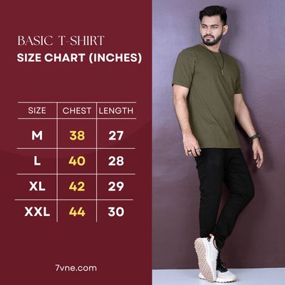 Solid (Dark Olive) Basic T-shirt_img_1