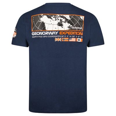 T-Shirt Men Short Sleeve with Navy Flag_img_1