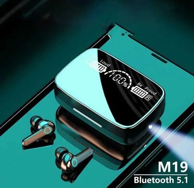 M19 Pro Earphone Bluetooth Wireless Headphones with Microphone Low Latency._img_1