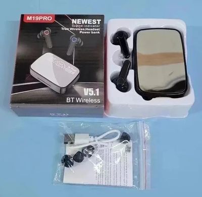 M19 Pro Earphone Bluetooth Wireless Headphones with Microphone Low Latency._img_5
