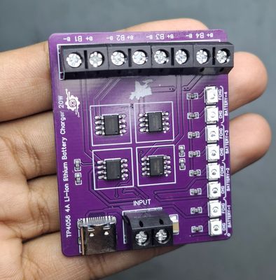 4 Way Charging Module. TP4056 3.7V Lithium Battery Charging Module 4A_img_3