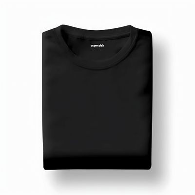 Black Unisex Half Sleeve T-shirt_img_0