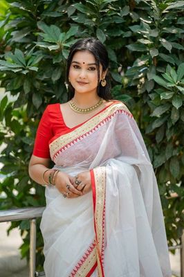 Handloom white saree_img_0