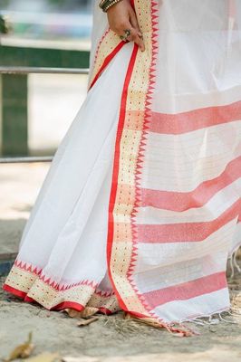 Handloom white saree_img_1