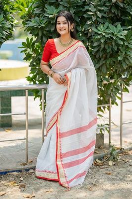 Handloom white saree_img_3
