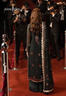 Asim Jofa - Embroidered Chiffon 3 Pcs_img_1