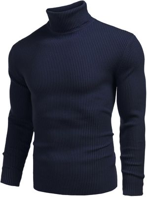 Men's Casual Knit Turtleneck Sweater_img_6