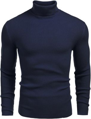 Men's Casual Knit Turtleneck Sweater_img_7