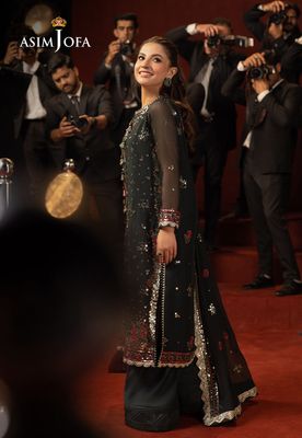Asim Jofa - Embroidered Chiffon 3 Pcs_img_8