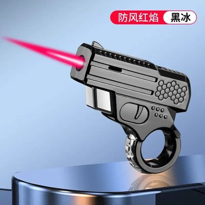 Lighters New Butane Gas Lighter Creative Shape Windproof Torch Lighter Fun Two-color Flame Tide Play_img_2