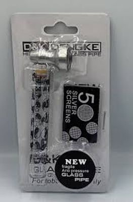 D&K Glass Smoking Pipes Metal Bowl 30mm Herb Grinder Filter Screen_img_0