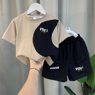 Imported 👕 Boys’ Summer Short-Sleeve Suit – Korean Style Cool Outfit_img_0
