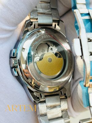 Fossil Grant Automatic Arabic White Dial-Silver Stainless Steel ME3103 AA_img_1
