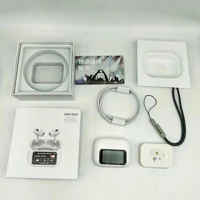 A9 Pro ANC Touch Screen Display Earbuds – White Color_img_1