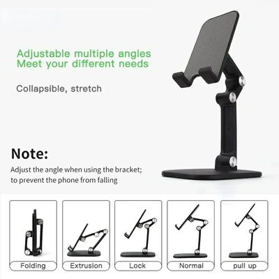 Adjustable Multiple Angles Folding Desktop Mobile Phone Stand_img_1