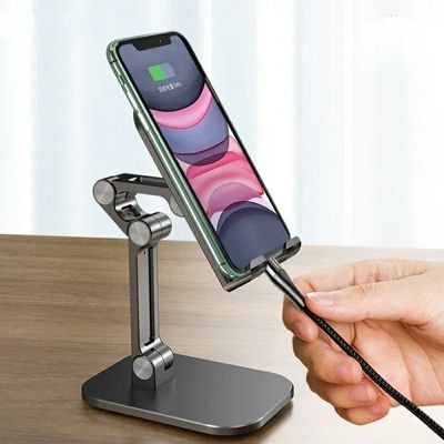 Adjustable Multiple Angles Folding Desktop Mobile Phone Stand_img_2
