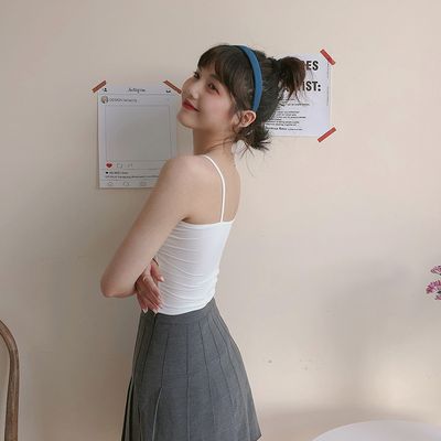 Trendy cotton cross-back bralette sports vest, versatile and suitable as an outer layer or base layer for women._img_1