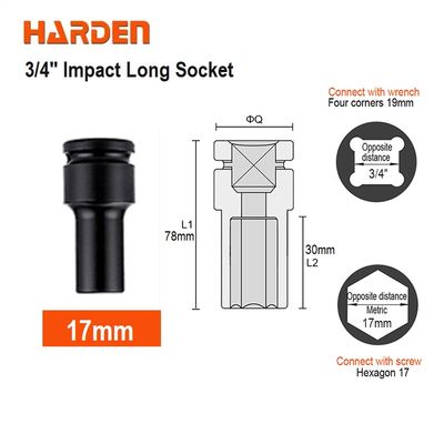 HARDEN 3/4" Impact Long Socket, Impact Socket 3/4" Dr. (Deep) - 6PT, Deep Socket, Various available sizes; 536717 - 536750_img_7