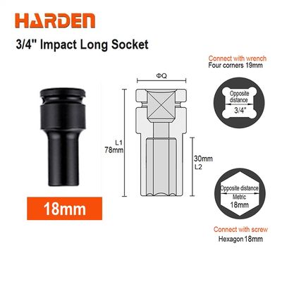 HARDEN 3/4" Impact Long Socket, Impact Socket 3/4" Dr. (Deep) - 6PT, Deep Socket, Various available sizes; 536717 - 536750_img_8