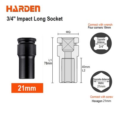 HARDEN 3/4" Impact Long Socket, Impact Socket 3/4" Dr. (Deep) - 6PT, Deep Socket, Various available sizes; 536717 - 536750_img_11