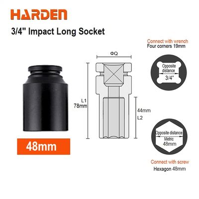 HARDEN 3/4" Impact Long Socket, Impact Socket 3/4" Dr. (Deep) - 6PT, Deep Socket, Various available sizes; 536717 - 536750_img_30