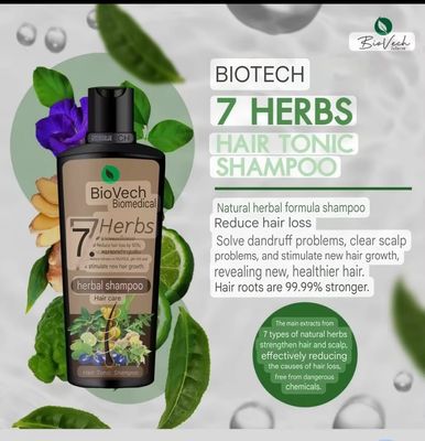 BioVech 7 Herbs Hair Tonic Shampoo/Conditioner/Hair Tonic (Combo pack) 225 ml,225 ml, 100ml_img_5