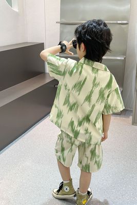 Imported 👔 Boys’ Summer Two-Piece Suit – Short-Sleeve Shirt & Pants (Korean Style)_img_2