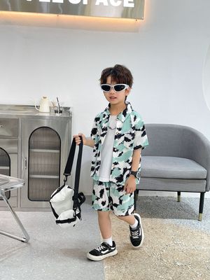 Imported 👔 Boys’ Summer Two-Piece Suit – Short-Sleeve Shirt & Pants (Korean Style)_img_3