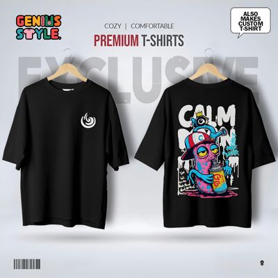 Calm Down Premium Drop Shoulder T-shirt - 08_img_0