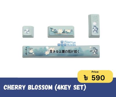 Cherry Blossom Keycap Set 4 Keys with 6.25U Spacebar_img_0