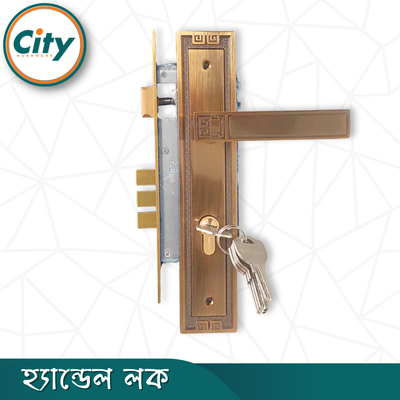 সি এফ রঙের ডোর লক উচ্চ সুরক্ষার স্ট্যান্ডার্ড সাইজের হ্যান্ডেল লক প্রধান দরজার লক Door Lock_img_1