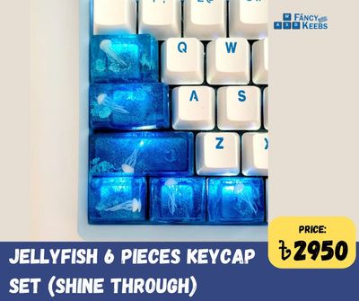 JellyFish 6 Keycaps Set Shine Through_img_0